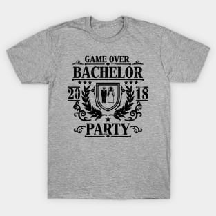 Mens Bachelor Party 2018 Groom Squad Stag Night T Shirt Gift T-Shirt